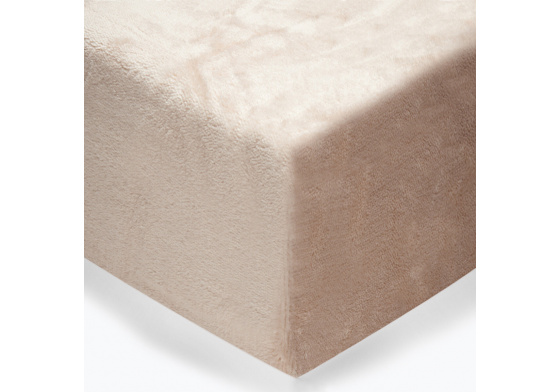 Prostěradlo mikroflanel barva béžová 90x200