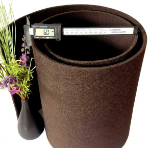 Filc techniczny 6 mm kolor Brązowy, szerokość 155 cm