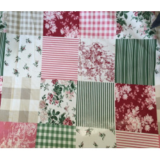 Dekoracja tkanina bawełniana wzór patchwork - VTE -77861 Dekoracja tkanina bawełniana wzór patchwork - VTE -77861