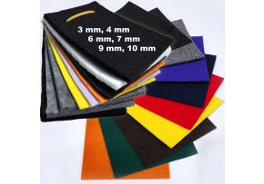 Wzornik tkanin, filc techniczny 3-10 mm 500-1200 gr/m2 Wzornik tkanin, filc techniczny 3-10 mm 500-1200 gr/m2