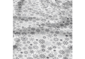 Świąteczna tkanina bawełniana wzór śnieżynki 380
