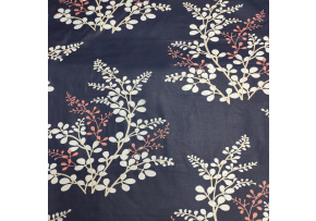 Tkanina bawełniana wzór kwiat na granatowym tle 1314