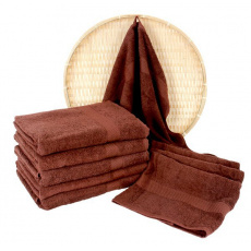 Brązowy ręcznik frotte Darsi - 50x100 cm Brązowy ręcznik frotte Darsi - 50x100 cm