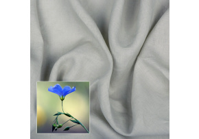 Tkanina lniana naturalna Oskar kolor j.Szary 265 g/m2- 9106