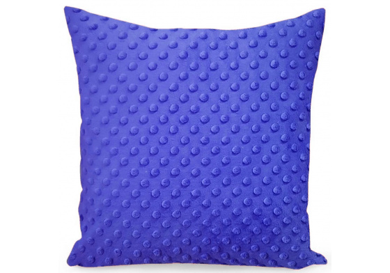 Poszewka Minky pluszowa 40x40 cm, kolor Niebieski