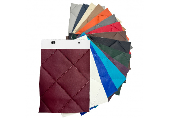 Vzorník potahových látek Eko kůže Prošívaná Ultra 5 x 5 cm