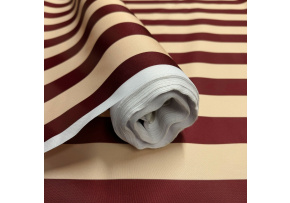 Tkanina zewnętrzna na leżaki i hamaki ogrodowe, kolor Bordowo-beżowy, 5 cm Tkanina zewnętrzna na leżaki i hamaki ogrodowe, kolor Bordowo-beżowy, 5 cm