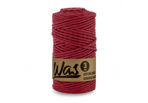 Sznurek bawełniany 3mm, 100m kolor Bordowy