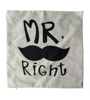 Poszewka dekoracyjna na poduszkę 44x44 cm, kolor Ecru