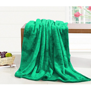 Koc z mikrowłókna kolor Zielony 150x200 cm