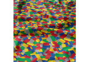 Tkanina bawełniana wzór Lego