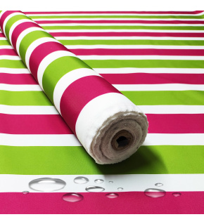 Tkanina Wodoodporna Premium wzór Paski amarantowe