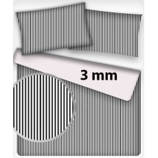 Tkanina bawełniana wzór czarne mini paski 3mm Tkanina bawełniana wzór czarne mini paski 3mm