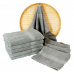 Szary ręcznik kąpielowy Frotte - 70x140 cm