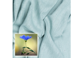 Tkanina lniana naturalna Oskar kolor Miętowa 265 gr 