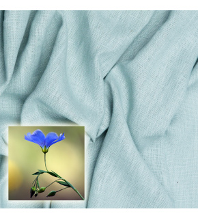 Tkanina lniana naturalna Oskar kolor Miętowa 265 gr 