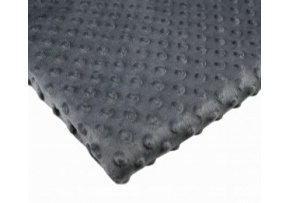 Minky z kropkami kolor Grafitowy 