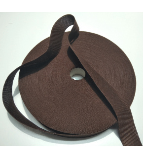 Lamówka poliestrowa 25mm kolor brązowy