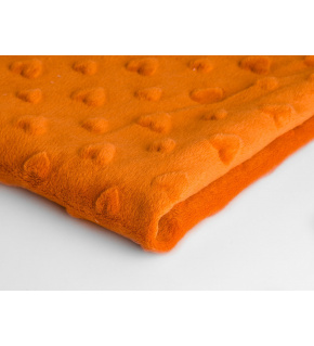 Minky serca kolor Pomarańczowy