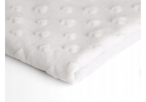 Minky serca kolor Biały