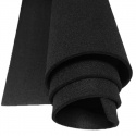 Feutrine technique 6 mm le couleur noir, largeur 150 cm