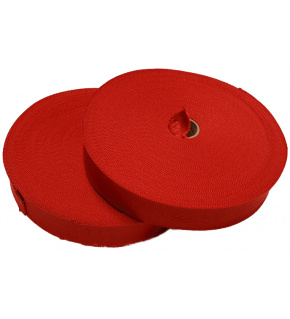 Lamówka poliestrowa 15mm kolor czerwony