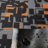 Tkanina wodoodporna KODURA wzór Pomarańczowa mozaika