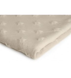 Minky kolor Ecru ze wzorem gwiazd