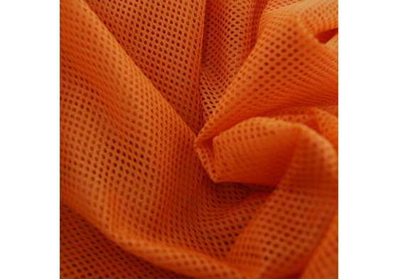 Síť polyesterová, Síťovina pro oděvů pomerančová - DZ-008-148  2mm x 2mm