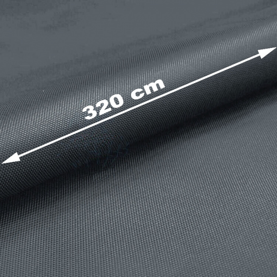 Wodoodporna tkanina Oxford Teflon, szerokość 320 cm, kolor Grafitowy