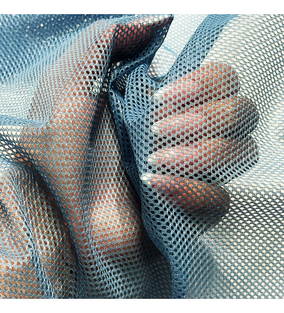 Polyesterová elastická síťovina Modrá, oko 2x2mm