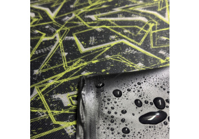 Tkanina wodoodporna KODURA wzór Abstrakcja w kolorze zielonym