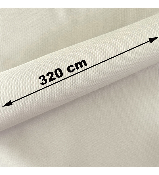 Wodoodporna tkanina Oxford Teflon, szerokość 320 cm, kolor kremowy