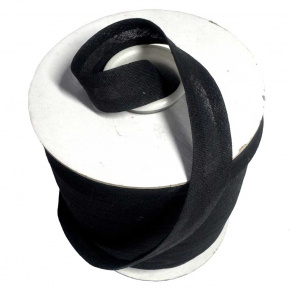 Lamówka bawełniana 18mm kolor czarny