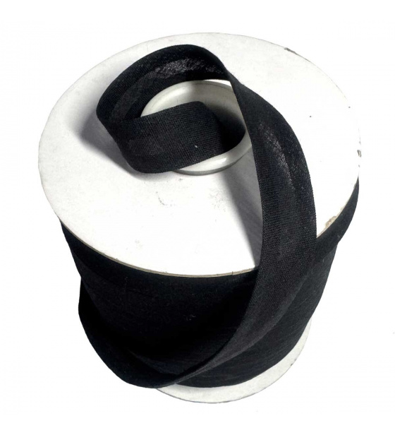 Lamówka bawełniana 18mm kolor czarny