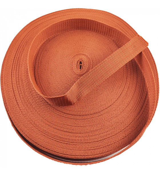 Taśma nośna 30 mm kolor j.Brązowy (50m)