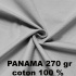 Tkanina bawełniana PANAMA 270 gr/m2, kolor j.Szary
