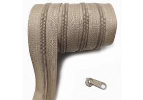 Zamek spiralny Beżowy 5 mm, metraż