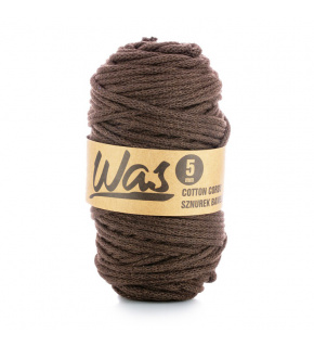 Sznurek bawełniany 5mm, 100m kolor Ciemny brązowy