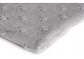 Minky kolor Szary ze wzorem gwiazd