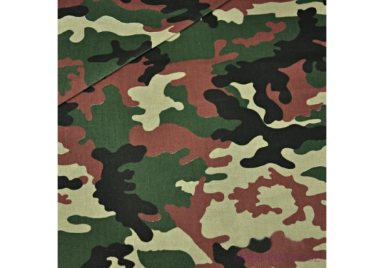 Tkanina bawełniana wzór Moro brązowy