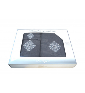 Komplet ręczników Frotte 3 szt., kolor Grafitowy