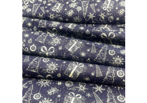 Tkanina bawełniana świąteczna na metry, szerokość 160 cm, do dekoracji świątecznych Tkanina bawełniana świąteczna na metry, szerokość 160 cm, do dekoracji świątecznych