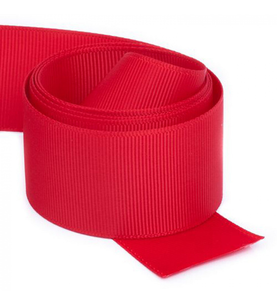 Taśma Rypsowa 30mm kolor czerwony, rolka 50m