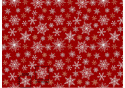 Świąteczna tkanina bawełniana wzór Gwiazdki Świąteczne na czerwonym tle