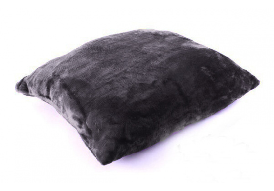 Poszewka na poduszkę z Weluru kolor Grafitowy, 40x40 cm