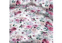 Dekorační dětská bavlněná látka vzor Růže na bílém