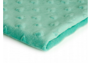 Minky serca kolor Mentolowy