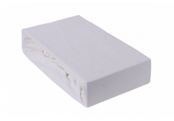 Exclusive Jersey prostěradlo s gumou 160x200 cm, barva Bílá