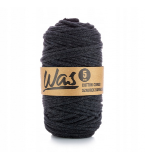 Sznurek bawełniany 5mm, 100m kolor Antracyt